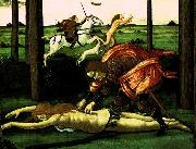 BOTTICELLI, Sandro The Story of Nastagio degli Onesti (detail of the second episode)  dghg oil painting picture wholesale